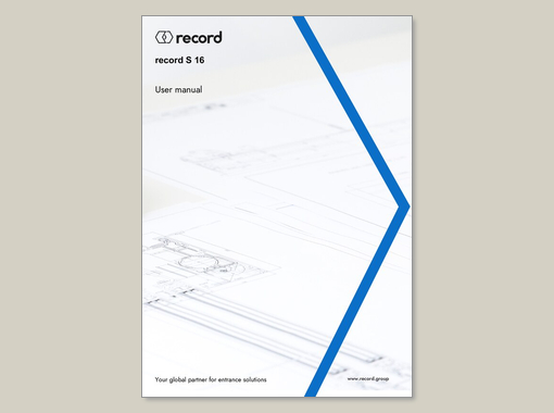 record S 16 – User manual